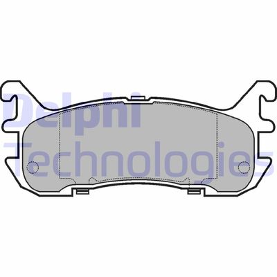 LP932 DELPHI Комплект тормозных колодок, дисковый тормоз