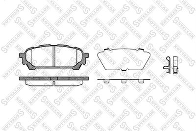 1187001LSX STELLOX Комплект тормозных колодок, дисковый тормоз