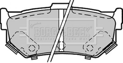 BBP1298 BORG & BECK Комплект тормозных колодок, дисковый тормоз