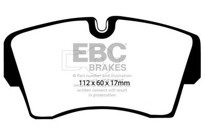 DP754 EBC Brakes Комплект тормозных колодок, дисковый тормоз