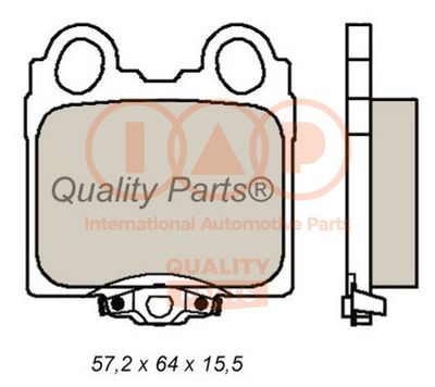 70417112 IAP QUALITY PARTS Комплект тормозных колодок, дисковый тормоз