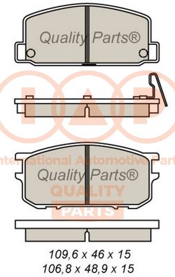 70415020 IAP QUALITY PARTS Комплект тормозных колодок, дисковый тормоз