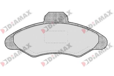 N09142 DIAMAX Комплект тормозных колодок, дисковый тормоз