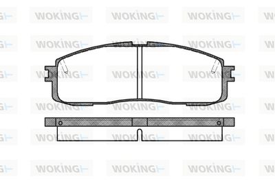 P099310 WOKING Комплект тормозных колодок, дисковый тормоз
