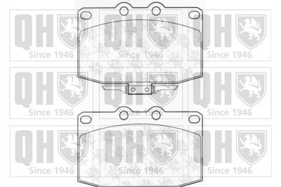BP674 QUINTON HAZELL Комплект тормозных колодок, дисковый тормоз