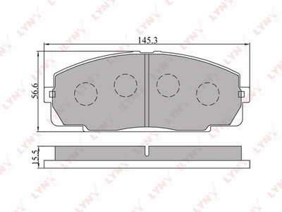 BD7508 LYNXauto Комплект тормозных колодок, дисковый тормоз