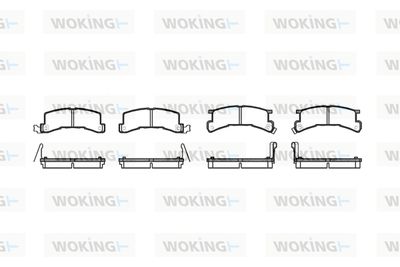 P096304 WOKING Комплект тормозных колодок, дисковый тормоз