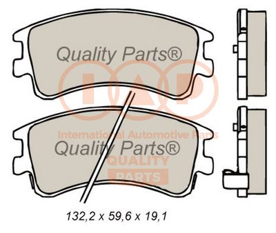 70411057 IAP QUALITY PARTS Комплект тормозных колодок, дисковый тормоз