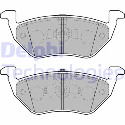 LP2158 DELPHI Комплект тормозных колодок, дисковый тормоз