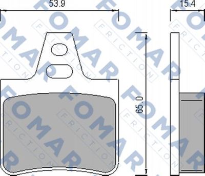 FO450981 FOMAR Friction Комплект тормозных колодок, дисковый тормоз