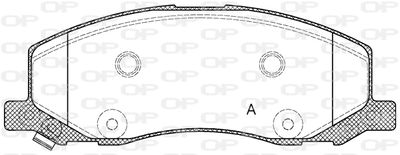 BPA138602 OPEN PARTS Комплект тормозных колодок, дисковый тормоз