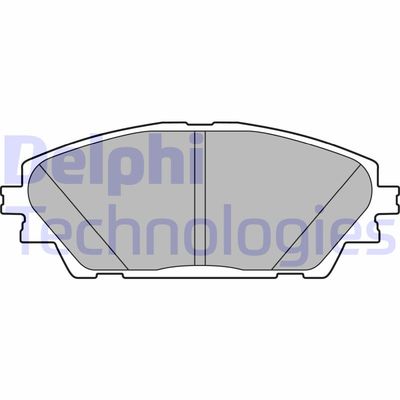 LP2701 DELPHI Комплект тормозных колодок, дисковый тормоз