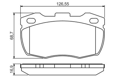 0986495269 BOSCH Комплект тормозных колодок, дисковый тормоз