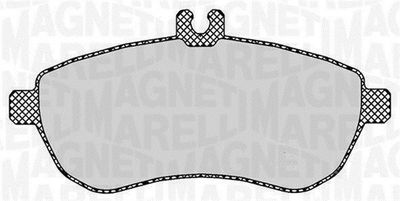 363916060313 MAGNETI MARELLI Комплект тормозных колодок, дисковый тормоз