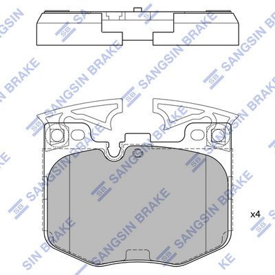 SP4139 Hi-Q Комплект тормозных колодок, дисковый тормоз