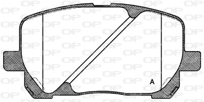 BPA095400 OPEN PARTS Комплект тормозных колодок, дисковый тормоз