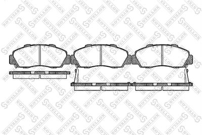 362002BSX STELLOX Комплект тормозных колодок, дисковый тормоз