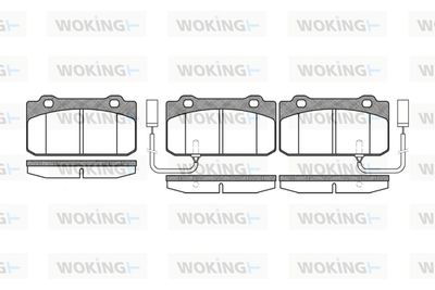 P310312 WOKING Комплект тормозных колодок, дисковый тормоз