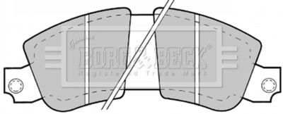 BBP1183 BORG & BECK Комплект тормозных колодок, дисковый тормоз