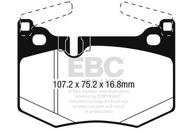 DP32261C EBC Brakes Комплект тормозных колодок, дисковый тормоз