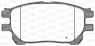 BPA114300 OPEN PARTS Комплект тормозных колодок, дисковый тормоз