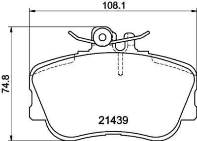 PCP1048 DON Комплект тормозных колодок, дисковый тормоз