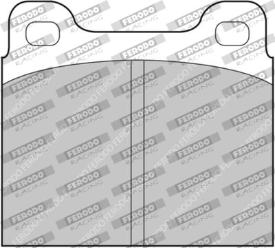 FCP2Z FERODO RACING Комплект тормозных колодок, дисковый тормоз