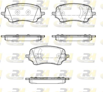 2188500 ROADHOUSE Комплект тормозных колодок, дисковый тормоз