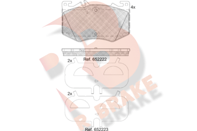 RB2411 R BRAKE Комплект тормозных колодок, дисковый тормоз