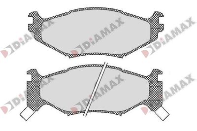 N09800 DIAMAX Комплект тормозных колодок, дисковый тормоз