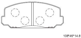 KD1741 ASIMCO Комплект тормозных колодок, дисковый тормоз