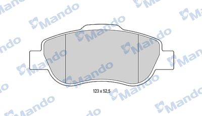 MBF015951 MANDO Комплект тормозных колодок, дисковый тормоз