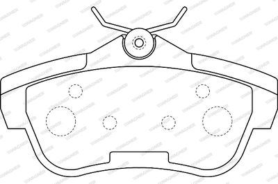 WBP24578A WAGNER Комплект тормозных колодок, дисковый тормоз