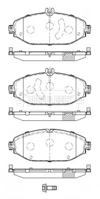 BBP2513 BORG & BECK Комплект тормозных колодок, дисковый тормоз