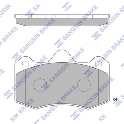 SP1835 Hi-Q Комплект тормозных колодок, дисковый тормоз