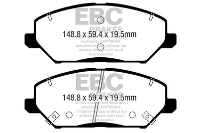 DPX2362 EBC Brakes Комплект тормозных колодок, дисковый тормоз