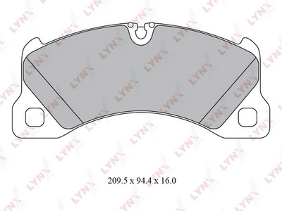 BD8031 LYNXauto Комплект тормозных колодок, дисковый тормоз