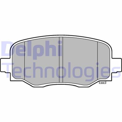 LP3253 DELPHI Комплект тормозных колодок, дисковый тормоз