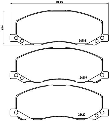 FK20147 KAISHIN Комплект тормозных колодок, дисковый тормоз