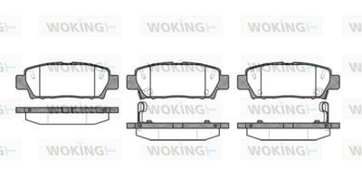 P732302 WOKING Комплект тормозных колодок, дисковый тормоз