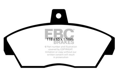 DP2810 EBC Brakes Комплект тормозных колодок, дисковый тормоз