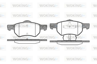 P982300 WOKING Комплект тормозных колодок, дисковый тормоз