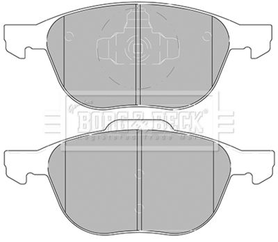 BBP2456 BORG & BECK Комплект тормозных колодок, дисковый тормоз