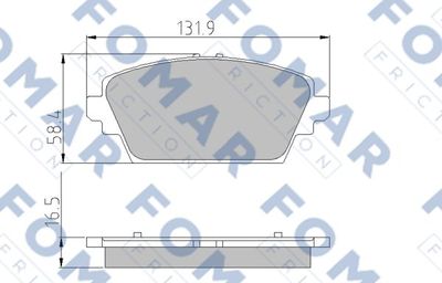 FO908481 FOMAR Friction Комплект тормозных колодок, дисковый тормоз