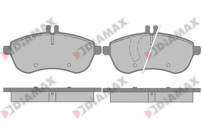 N09121 DIAMAX Комплект тормозных колодок, дисковый тормоз
