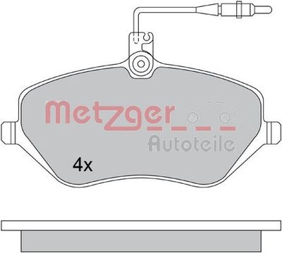 1170346 METZGER Комплект тормозных колодок, дисковый тормоз