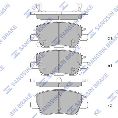 SP4009 Hi-Q Комплект тормозных колодок, дисковый тормоз