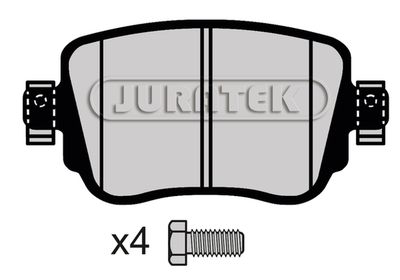 JCP4485 JURATEK Комплект тормозных колодок, дисковый тормоз