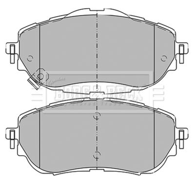 BBP2441 BORG & BECK Комплект тормозных колодок, дисковый тормоз