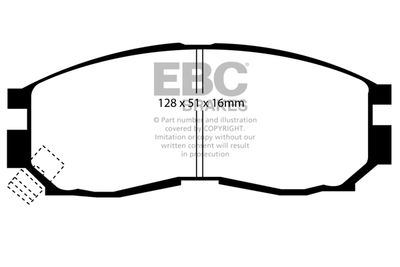 DP830 EBC Brakes Комплект тормозных колодок, дисковый тормоз